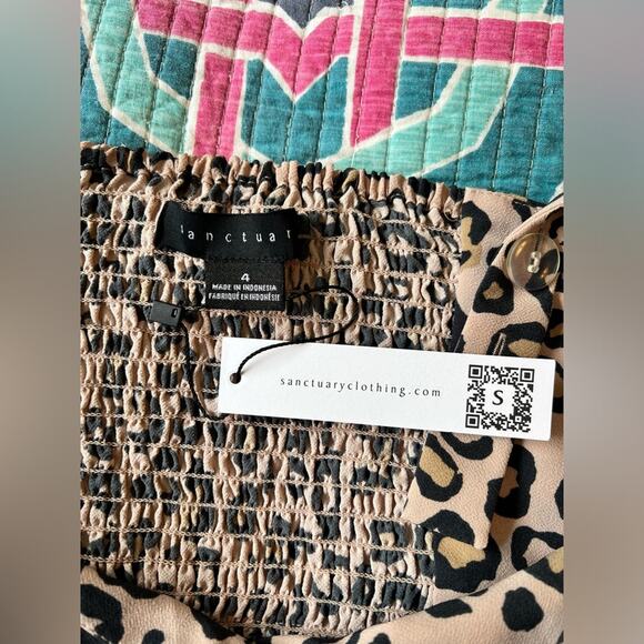 NEW Sanctuary Georgina Cheetah Leopard Print Midi Sundress Size: 4 Small - Picture 9 of 10